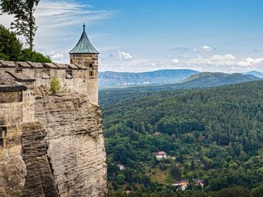 Königstein Fortress with a beautiful view