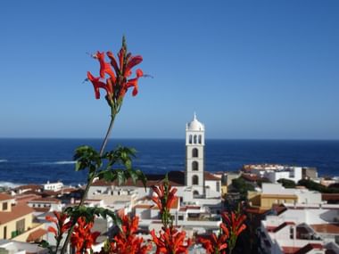 Garachico coastal view with church