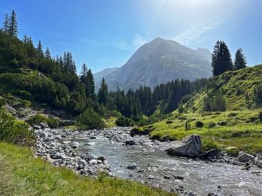 Stones in Lech on the riverbed