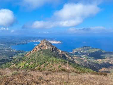 Ausblick auf das Meer bei Rio nell'Elba