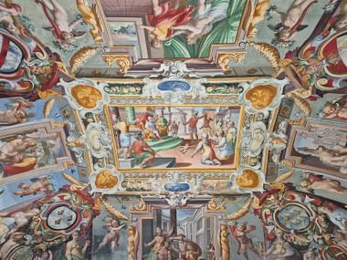 Deckengemaelde in der Villa Fabri in Trevi