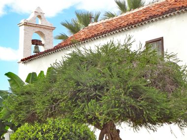 Wanderwege entlang einer schönen Kirche von Puerto del la Cruz