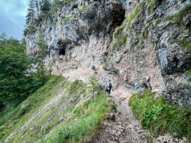 Hikers in the Brenta Dolomites