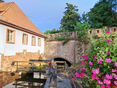 Historic town wall in Wissembourg