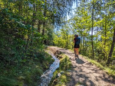 Bach neben Wanderweg