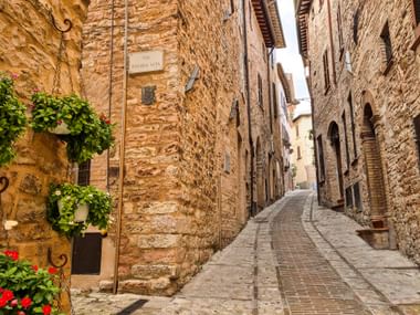Historische Gasse in Spello