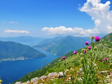 View over the bay of Kotor during your hike