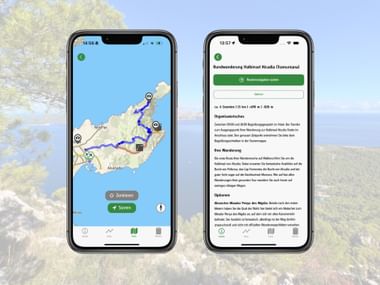 Eurohike App Etappe Mallorca deutsch
