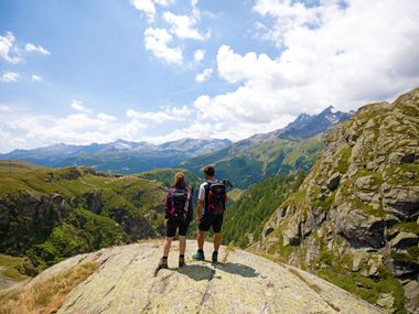 Wanderaussicht auf der Via Spluga