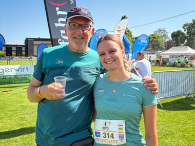 Hannes und Nicole von Eurofun beim Grabenseelauf 2025
