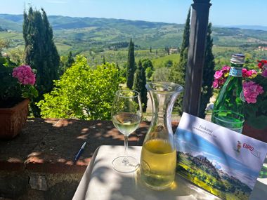 Gemütliches Wein trinken in Il Vesocino