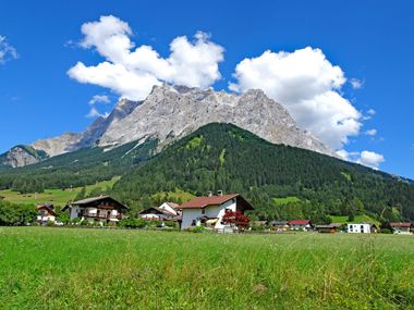 Traumhafte Aussicht auf die Zugspitze