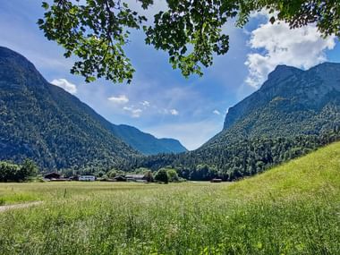 Valley landscape on the Salzburg Pilgrims' Trail 