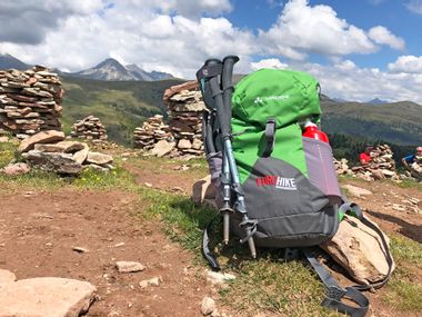 Eurohike Wanderrucksack bei Steinernen Mandln in Südtirol