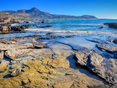 Der Falassarna beach auf Kreta