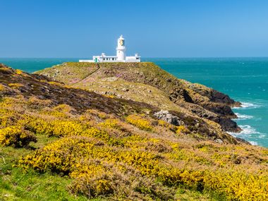 Picturesque lighthouse at Strumble Head