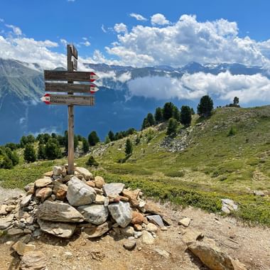Ausblick von der Heideralm in Meran