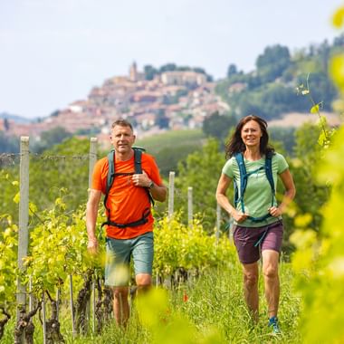 Wanderer im Piemont
