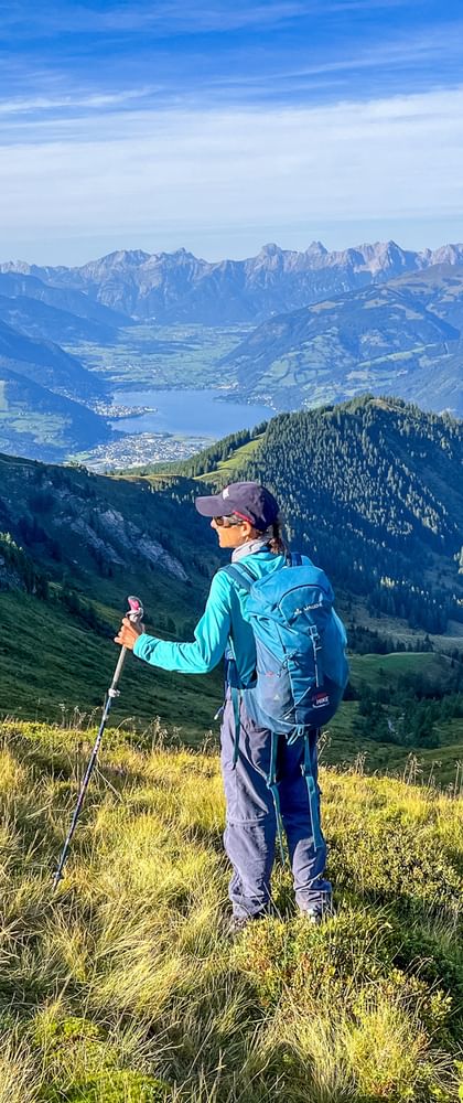 Panoramablick Zeller See Wanderin