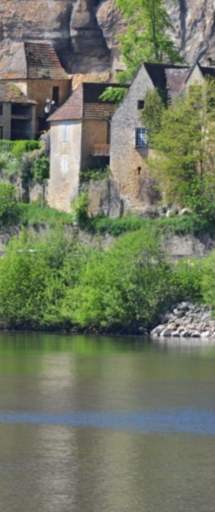 River landscape in the Dordogne
