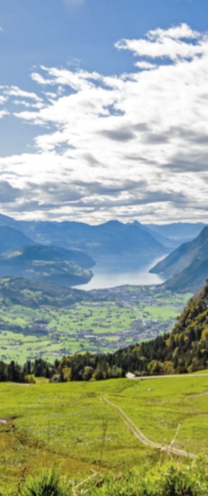 View of Lake Lucerne from the large Mythen