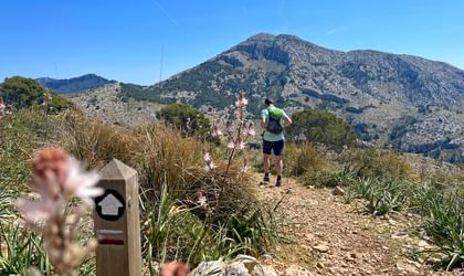 Hikers on the GR221 in Mallorca