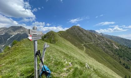 Signpost High Altitude Trail Val Passiria
