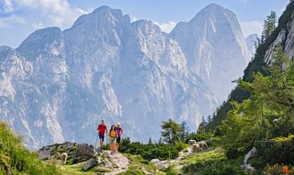 Gebirgszug am Vrsic-Pass