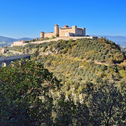 Die Festung Rocca Albornoziana in Spoleto