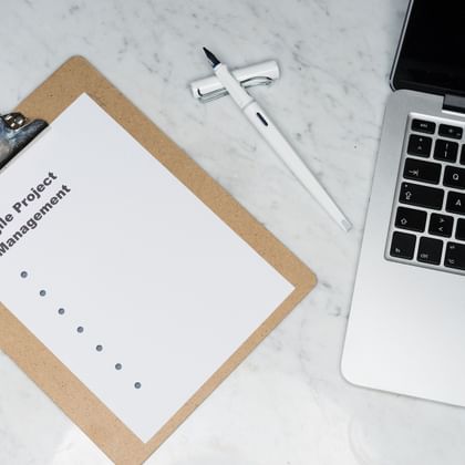Agile Project Management Klemmboard