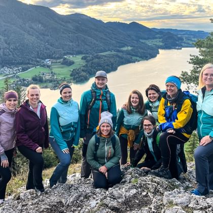 Employees collecting walking kilometres for the fundraising campaign