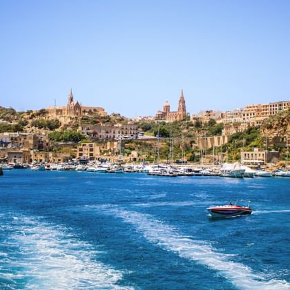 The harbour of Valletta