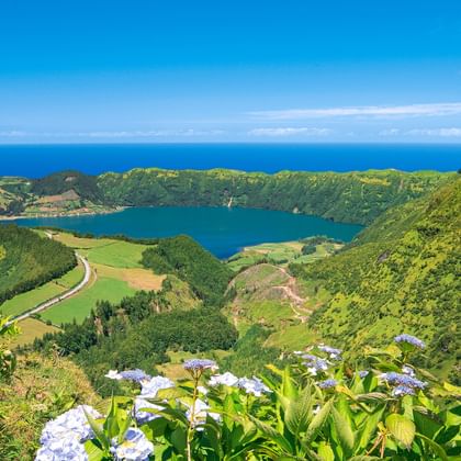 View of the “Sete Cidades” lake