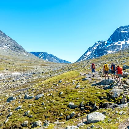 Wanderung durch das Svartdalen Valley