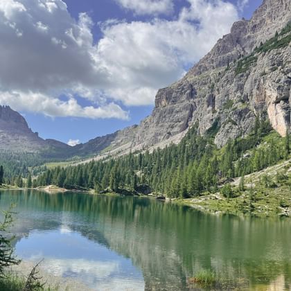 Bergsee in den Dolomiten