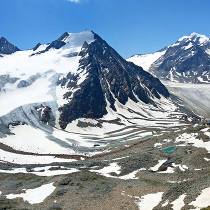 Pitztal Sölden Gletscher mit Schnee