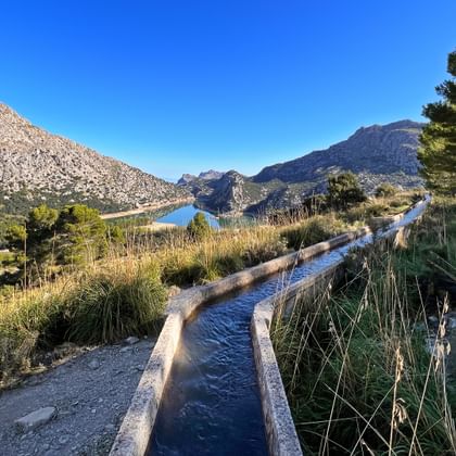 Gorg Blau reservoir in the Trans Tramuntana mountains