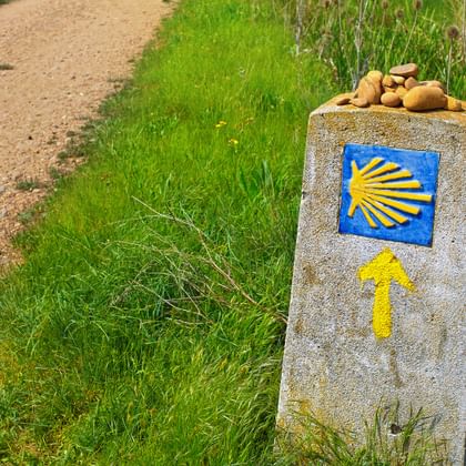 Signpost on the Spanish Way of St James