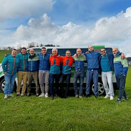 Eurofun employees at the station in Bolzano