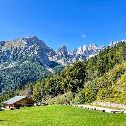 Breathtaking mountain panorama Dolomites