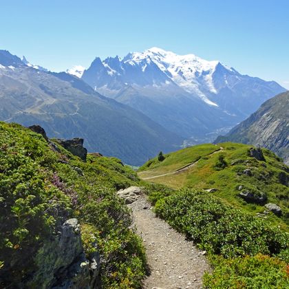 Fantastic mountain scenery in the Mont Blanc region