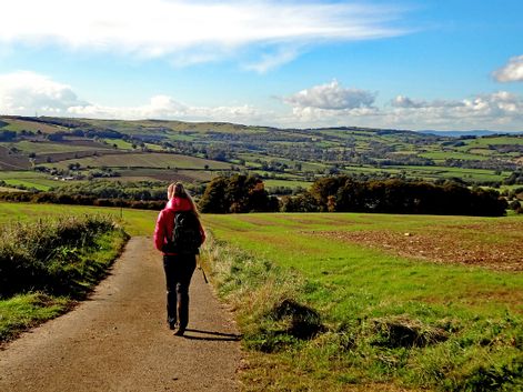 Beautiful hiking paths in Cotswolds