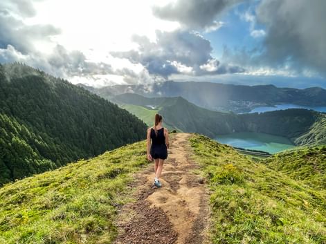 Hiker with a fantastic view