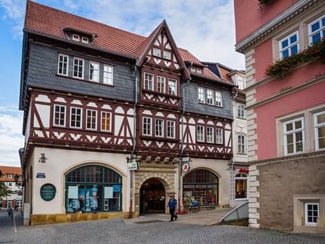 View of the Ratsapotheke in Eisenach