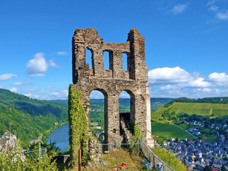 View of the Traben Trarbach ruins