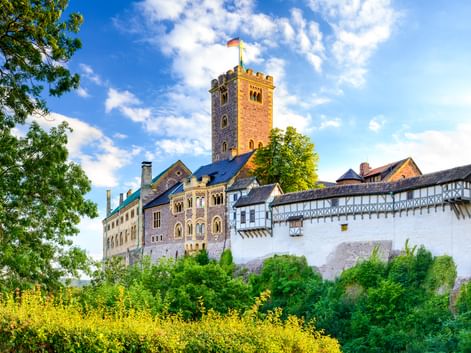 View of Wartburg Castle in Eisenach