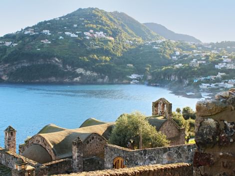 wonderful view of the coast on the Gulf of Naples