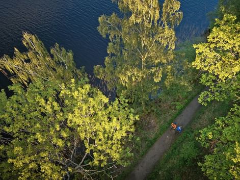 Panoramareicher Waldweg am Gotaleden