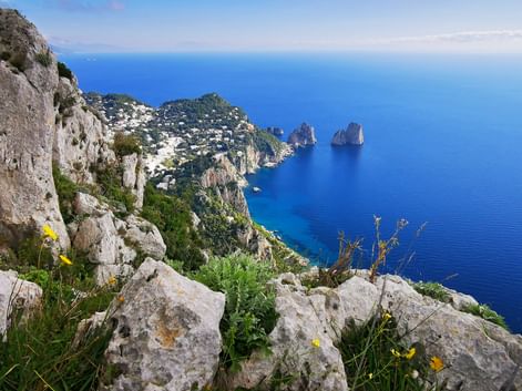 View of the “Faraglioni” archipelago