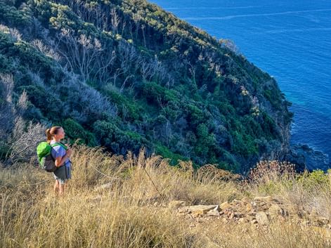 Wandern mit Meeresblick